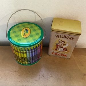 Crayola Tin & Wilbur’s Cocoa Tin